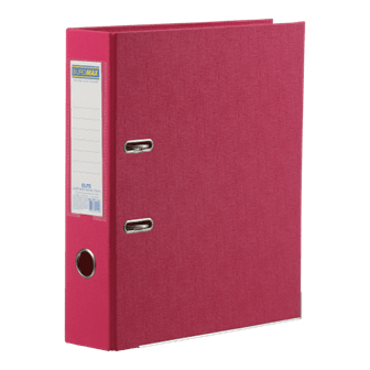 Папка-реєстратор А4 70мм BUROMAX 3001-10 ELITE двостороння, рожева (24) /BM.3001-10c/