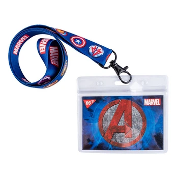 Бейдж (ідентифікатор) YES 940233 100х90мм Marvel, горизонтальний на стрічці з принтом /940233/