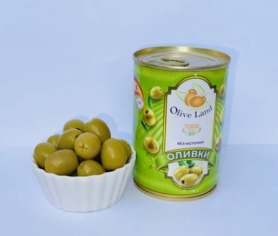 Оливки зелені без кісточки 300 мл Olive Land(8437006917001)