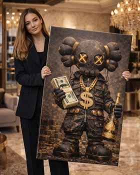 Дизайнерська картина KAWS LUX - 60х90 см
