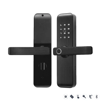 Замок биометрический автономный Trinix TRL-7703WF Black L/R с Bluetooth