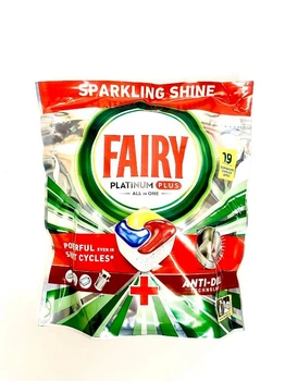 Капсулі для посудомийної машини Fairy All in 1 Platinum Plus Лимон, 19 шт