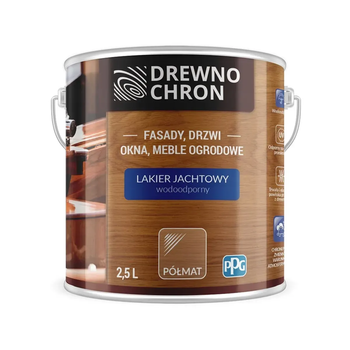 Лак яхтный Drewnechron полуматовый 2.5л