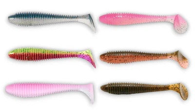Набор силиконовых приманок Keitech Swing Impact FAT 3,3-3,8