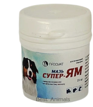 Мазь Продукт Супер-Ям для лікування захворювань шкіри у тварин 15 г (4820205340444)