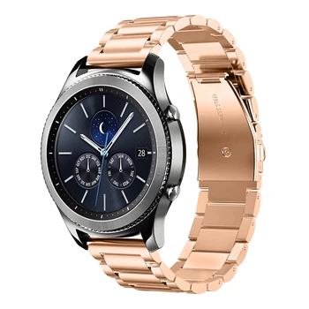 Ремінець Універс 22mm Stainless Steel для Samsung/Amazfit/Huawei Rose Gold