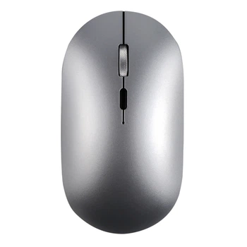 Беспроводная компьютерная мышь TWolf X2 аккумуляторная 2.4G + Bluetooth, серая