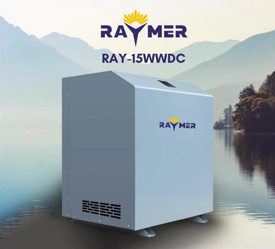 Тепловий насос вода-вода Raymer RAY-15WWDC геотермальний (грунтовий) 15 кВт, робота при -25°C, 380В