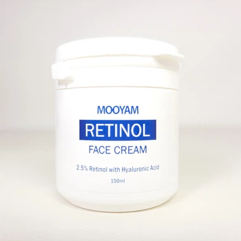Крем для лица от морщин MOOYAM Retinol Face Cream с ретинолом 2.5% и гиалуроновой кислотой, 150 мл