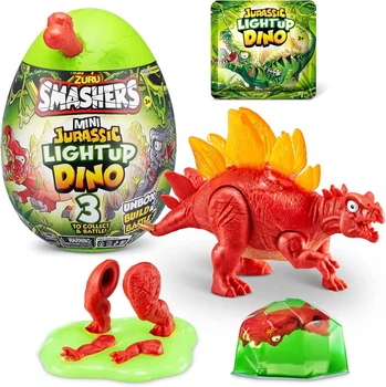 Яйце Zuru Smashers Mini Jurassic Light Up Dino Egg Stegosaurus сюрприз динозавр