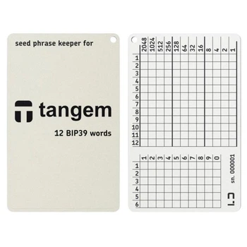 Мнемонічний планшет Lapua Seed phrase keeper for Tangem 12 BIP39 слів + 6pin цифр 1 шт (LSPKT)