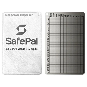 Мнемонічний планшет Lapua Seed phrase keeper for SafePal 24+1 BIP39 слів 1 шт (LSPKS)