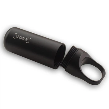 Металева капсула Ledger Nano S / S Plus, чохол для криптогаманця Чорний (LNSCC)