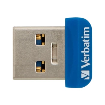 USB флеш накопичувач Verbatim 64GB Store 'n' Stay NANO Blue USB 3.2