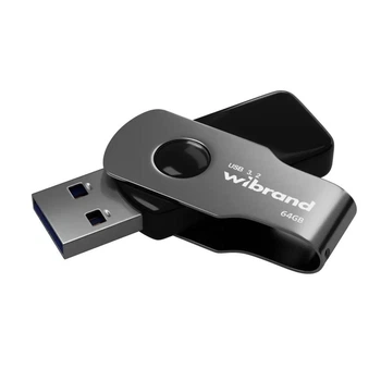 USB флеш накопитель Wibrand 64GB Lizard Black USB 3.2 Gen 1