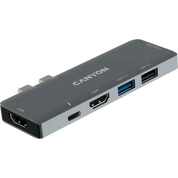 Порт-реплікатор Canyon 1*Type C PD100W+2*HDMI+1*USB3.0+1*USB2.0+1*SD+1*TF