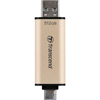 USB флеш накопитель Transcend 512GB JetFlash 930C Gold-Black USB 3.2/Type-C