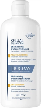 Шампунь Ducray Kelual Squanorm Moisturizing Treatment Dry Dandruff против сухой перхоти 400 мл (3282770396515)