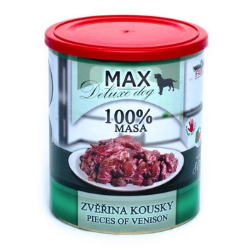 Консервированное мясо для собак Оленина FALCO MAX Deluxe Dog 100% Meat 400 г