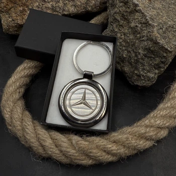 Брелок металлический с логотипом Mercedes