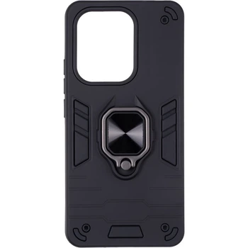 Чехол Fiji Defence для Realme 15 5G защитный бампер с кольцом подставкой Black