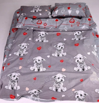 Комплект постельного белья Бязь Love Dog 200х220 см
