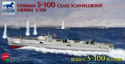 Сборная модель 1/350 Немецкий скоростной катер класса S-100 Бронко NB5004
