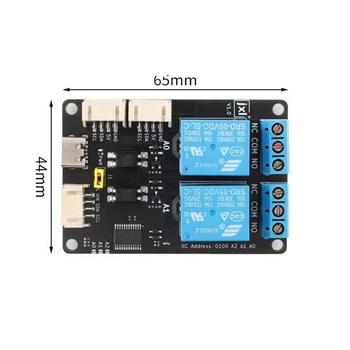 Релейный модуль Arduino XL9535-K2V5/2 Channel Relay Module - 675424