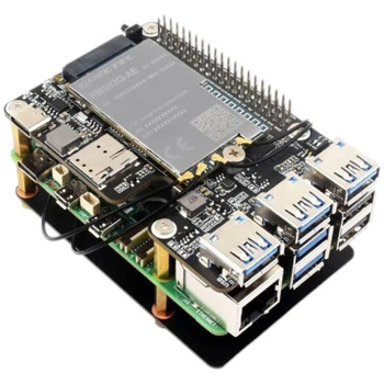 Адаптер PCIe на M.2 4G/5G и USB 3.2 для Raspberry Pi 5 совместимый с SIMCom/Quectel 4G/5G модулями - 558666