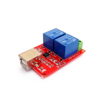 Релейный модуль Arduino 2-Channel USB Relay Module - 675216