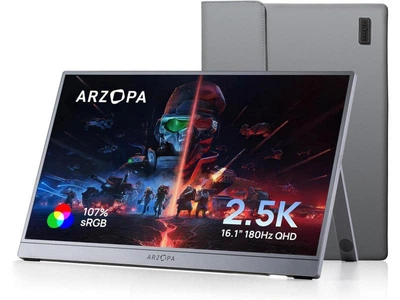 Портативний монітор Arzopa gray HDR10, + Case 16.1" 2560x1440 (QHD / 2.5K 180 Гц
