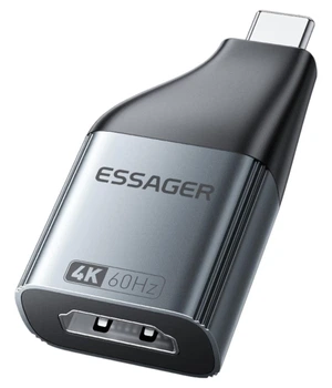 Адаптер ESSAGER HDMI to USB-C 4K@60Hz Black (EZJHD60-MJ0G-P)