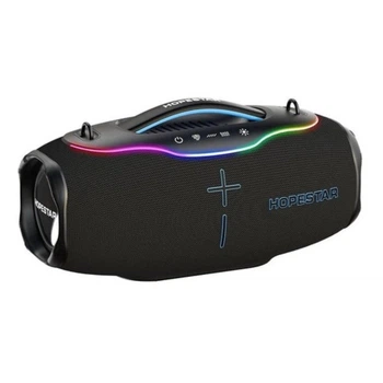 Портативная беспроводная Bluetooth HOPESTAR H90 з мікрофоном 220W, 24000mAh Черная