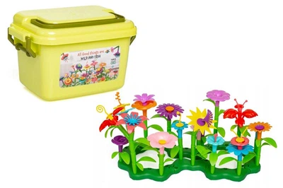 Конструктор 160 "Квітковий сад" у контейнері р.28,5x20x18см YG Toys