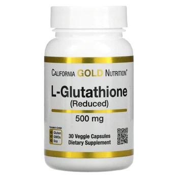 L-глутатион восстановленный California Gold Nutrition (L-Glutathione) 500 мг 30 капсул CGN01897