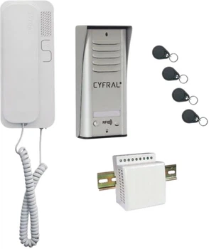 Комплект домофона Cyfral COSMO R1 Silver (5905669169240)