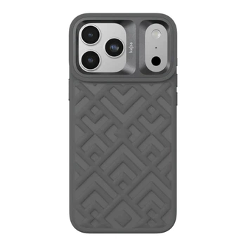 Чохол Kajsa Briquette Collection Rhombus with MagSafe для iPhone 17 Pro Max Grey B-Ring