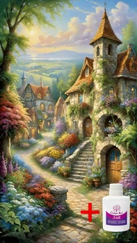 Алмазная мозаика на подрамнике ColorArt 30x50 Лето + голограммные алмазики TPP917 + Подарок лак для покрытия