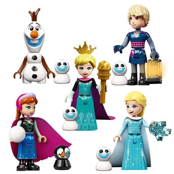 Колекційний набір мініфігурок «Холодне серце» (Disney Frozen) — Анна, Ельза, Крістоф, Олаф і Сніжки 5 шт.