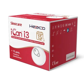 Система постоянного мониторинга уровня глюкозы в крови CGM Sinocare Heaco iCan i3