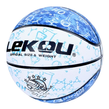 Мяч баскетбольный Bambi MS 3805(Blue) размер 7, ПУ, 570-630 грамм, 8 панелей