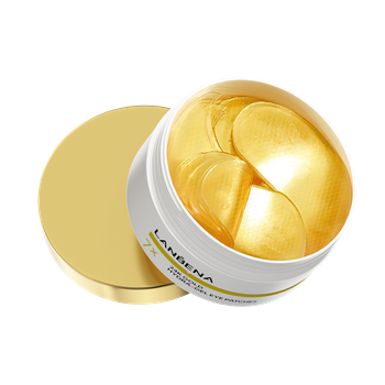 Гідрогелеві патчі під очі LANBENA 24 Gold Hydra-Gel Eye Patches з 24K золотом для зволоження, освітлення та боротьби з темними колами й набряками, 60 шт