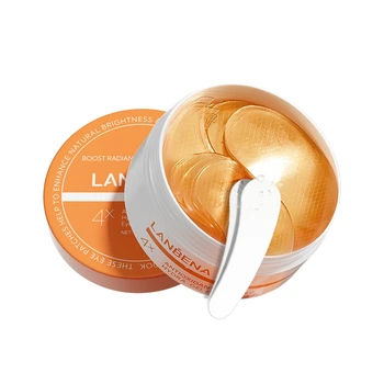 Гідрогелеві патчі під очі LANBENA Antioxidant Vitamin C Hydra-Gel Eye Patches — освітлювальний та зволожувальний догляд для зони навколо очей, 60 шт.