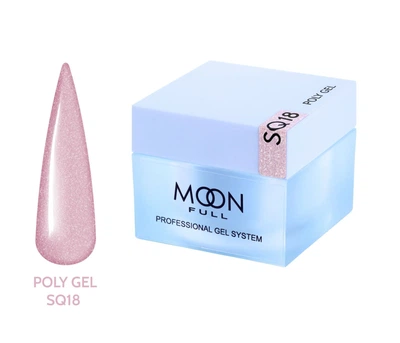 Полигель Moon Full для наращивания ногтей Poly Gel №SQ18 30 мл