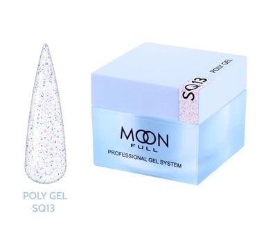 Полигель Moon Full для наращивания ногтей Poly Gel №SQ13 30 мл