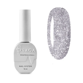 Гель-лак SAGA professional світловідбиваючий Fiery gel #01 10 мл