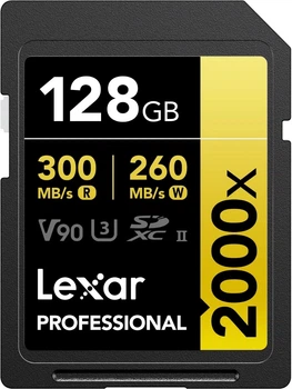 Karta pamięci Lexar Professional 2000x SDXC 128GB UHS-II U3 V90 (LSD2000128G-BNNNG)
