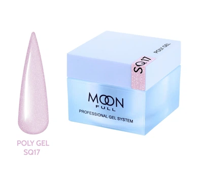 Полигель Moon Full для наращивания ногтей Poly Gel №SQ17 30 мл