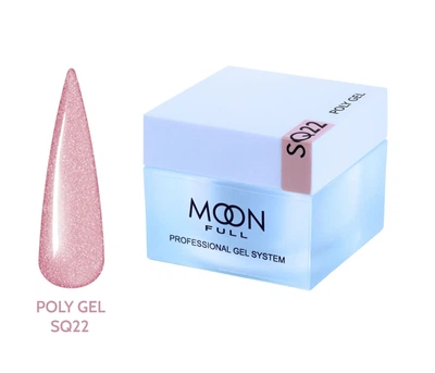 Полигель Moon Full для наращивания ногтей Poly Gel №SQ22 30 мл
