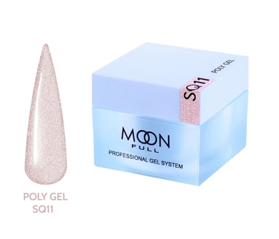 Полигель Moon Full для наращивания ногтей Poly Gel №SQ11 30 мл
